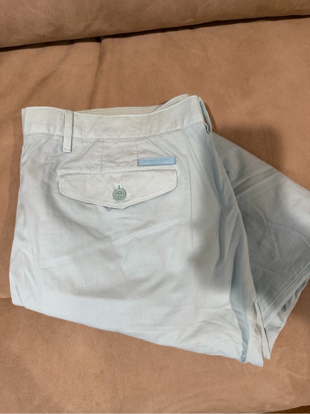 Burberry Light Blue Men's Cargo Pants